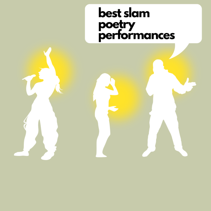 Slam poetry performances