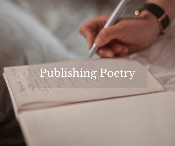 Poetry self-publishing