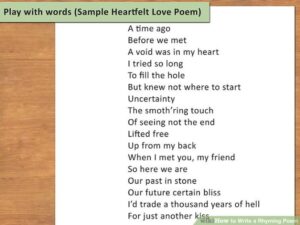 Rhyming poetry examples