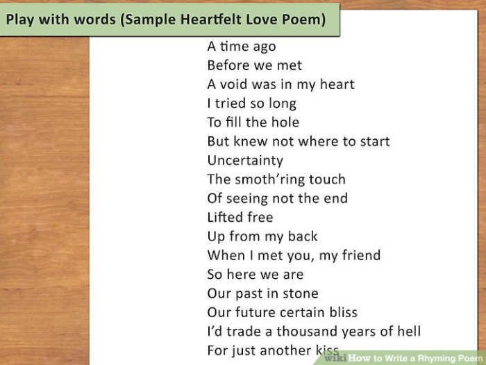 Rhyming poetry examples