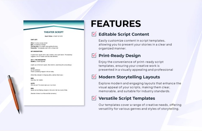 Experimental theater scripts